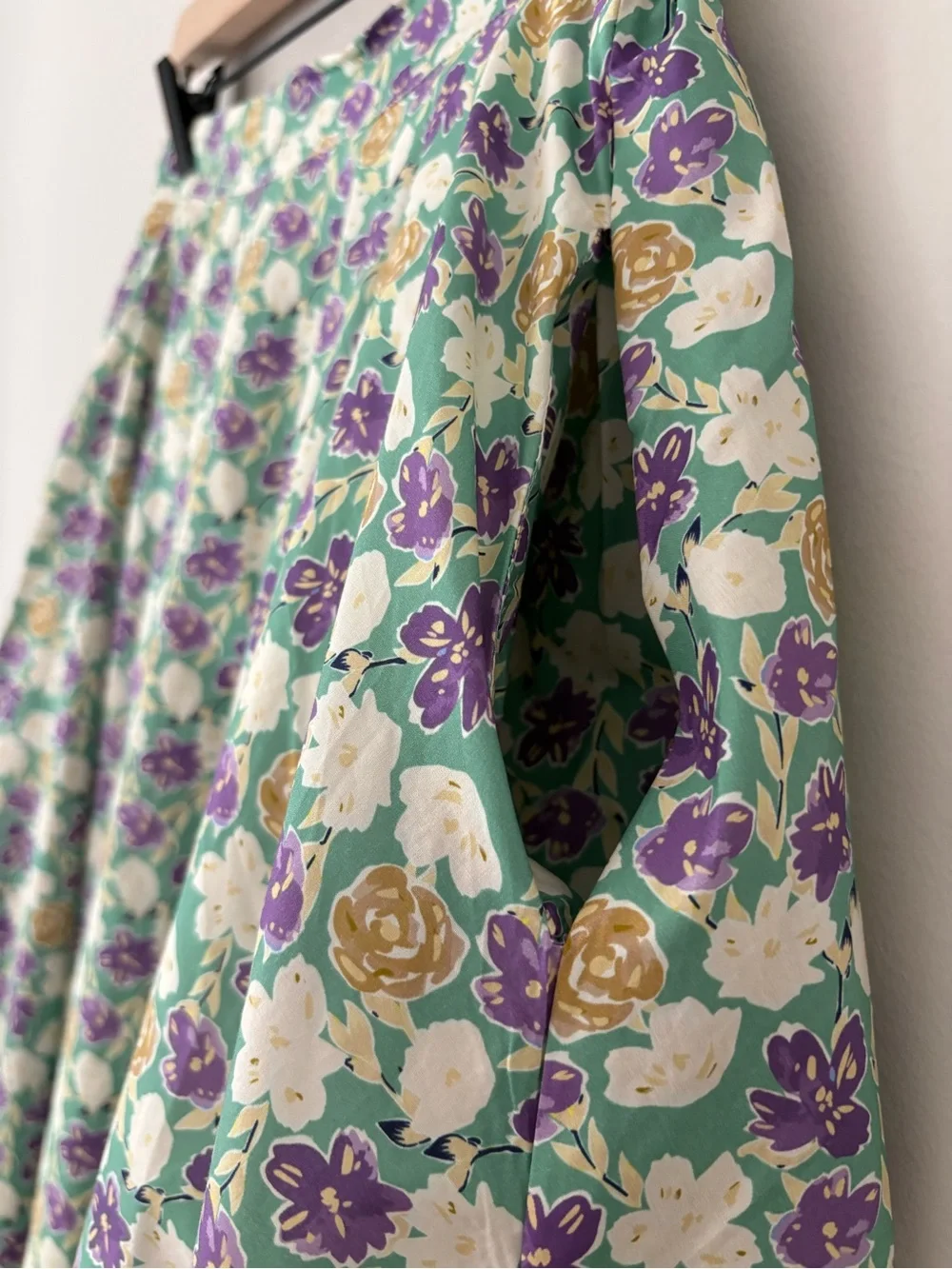 Tulip B Floral A-Line Midi Skirt - Picture 4 of 10